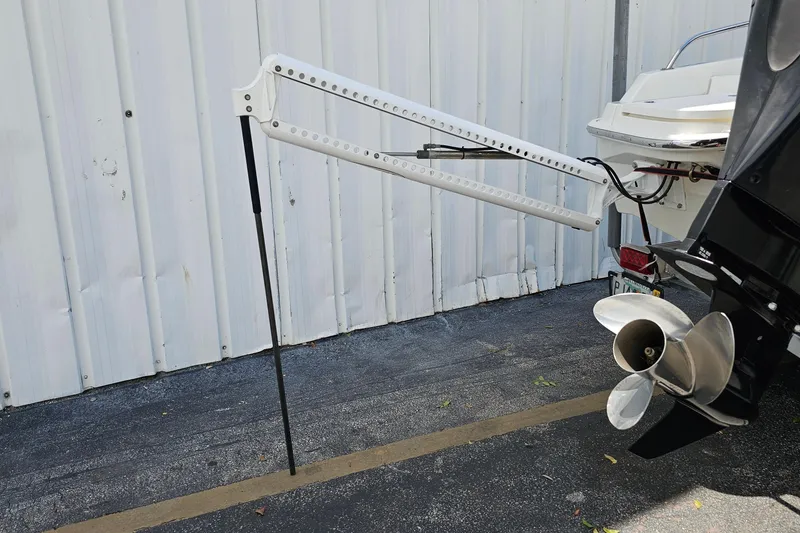 Slide: The Image of 2018 Boston Whaler 210 Dauntless boat with motor and power pole anchor system. - 50