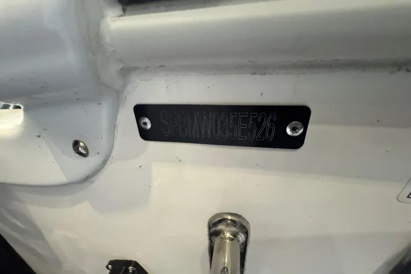 Slide: The Image of 2026 Sea Pro 292 DLX boat identification plate with serial number. - 127
