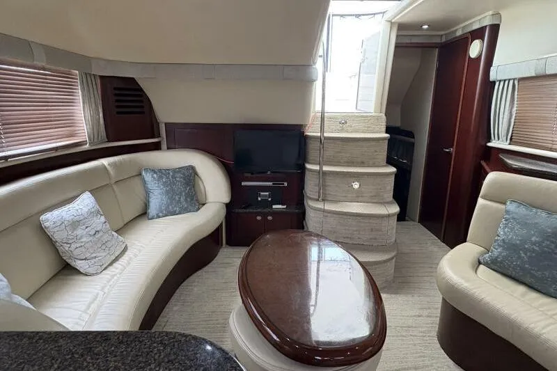 Slide: The Image of Luxurious interior of a 2006 Sea Ray 40 Motor Yacht with elegant seating and modern amenities. - 26