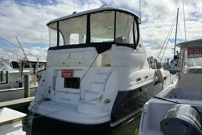 Slide: The Image of 2006 Sea Ray 40 Motor Yacht for sale at marina, rear view. - 3