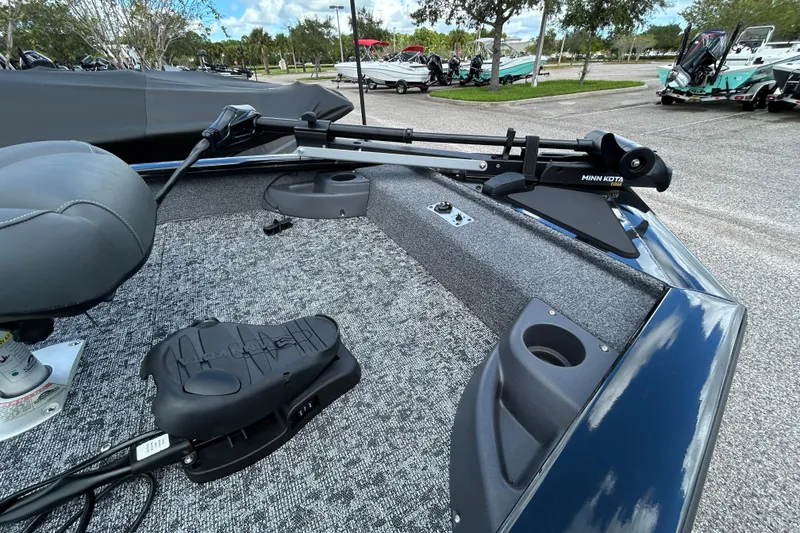 Slide: The Image of 2026 Tracker Pro Team 175 Crappie Edition boat with Minn Kota trolling motor. - 3