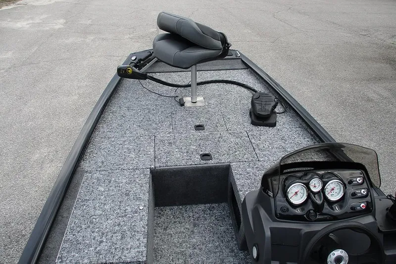 Slide: The Image of 2026 Tracker Pro 170 boat interior with seating and control panel. - 10