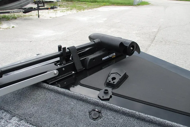 Slide: The Image of 2026 Tracker Pro 170 boat with Minn Kota Edge trolling motor on deck. - 25