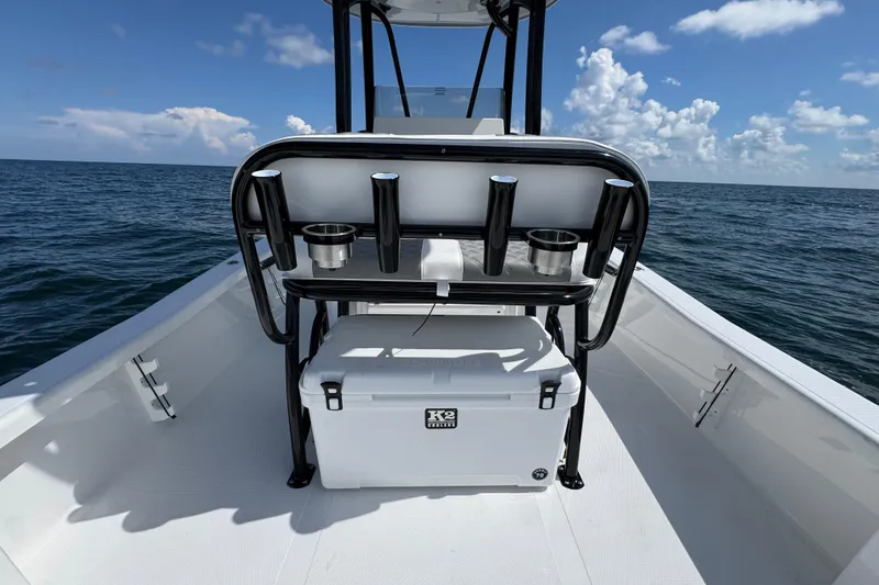 Slide: The Image of Electrical system of a 2026 BlackJack 256 Bay boat with batteries and wiring. - 22