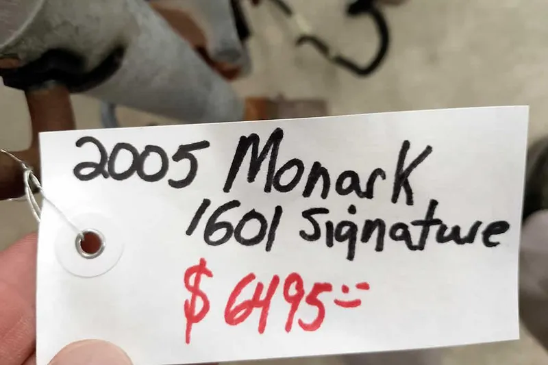 Slide: The Image of Price tag for 2005 Monark Signature 1601, priced at $6495. - 4