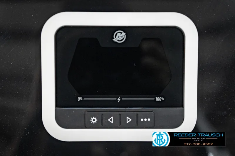 Slide: The Image of Control panel of a 2026 Bennignton 168 SL boat, featuring a digital display. - 33