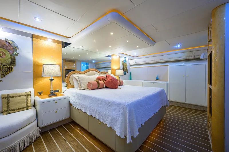 Slide: The Image of Lazzara 80 LOST TEXAN - Master Stateroom Berth - 14