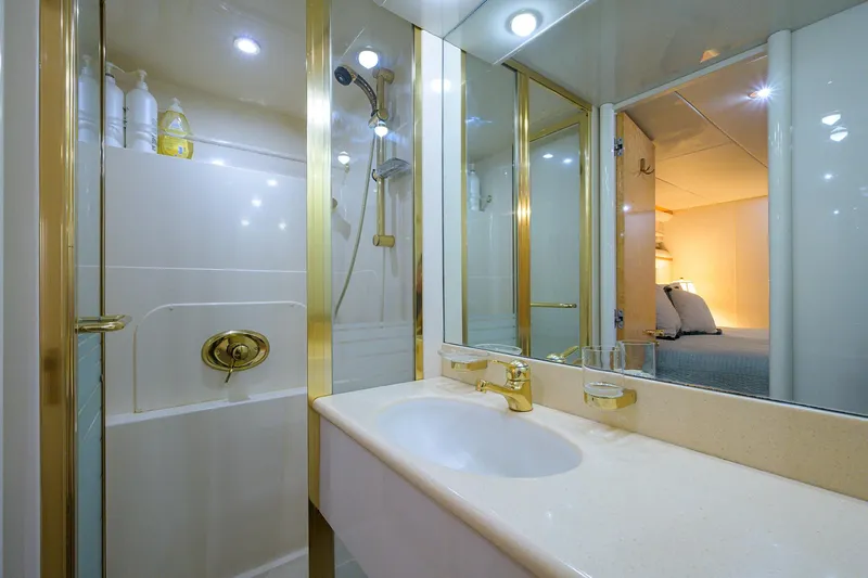 Slide: The Image of Lazzara 80 LOST TEXAN - Port Guest Head - 28