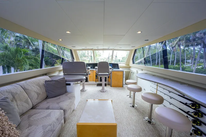 Slide: The Image of Lazzara 80 LOST TEXAN - Skylounge View From Entrance - 33