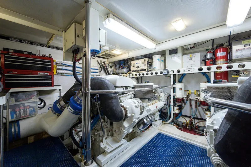 Slide: The Image of Lazzara 80 LOST TEXAN - Engine Room - 52