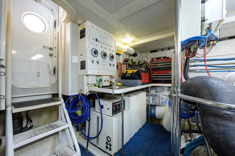 Slide: The Image of Lazzara 80 LOST TEXAN - Engine Room - 53