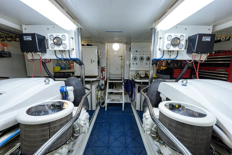 Slide: The Image of Lazzara 80 LOST TEXAN - - Engine Room - 55