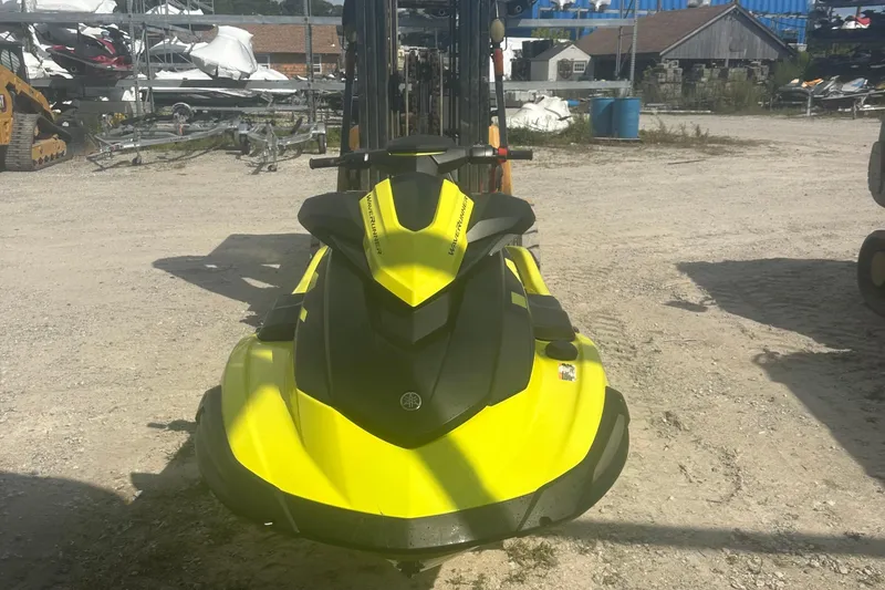 Slide: The Image of 2023 Yamaha WaveRunner VX Cruiser HO in a sunny outdoor setting. - 8