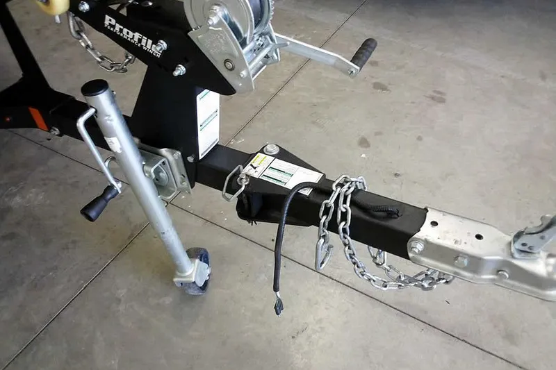 Slide: The Image of Trailer hitch and winch system for 2024 Lund 1775 Renegade boat. - 33