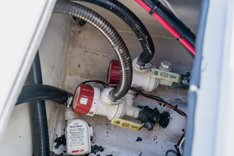 Slide: The Image of Bilge pump system in 2008 Lake & Bay Boca Grande 20 boat. - 58