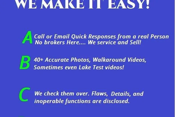 Slide: The Image of ```plaintext "We Make It Easy" service steps for Misty Harbor 2285 Biscayne Bay CU. ``` - 1