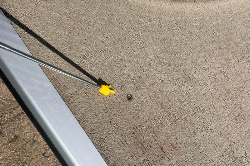 Slide: The Image of Yellow tool on Misty Harbor 2285 Biscayne Bay CU boat carpet, 2014 model. - 44