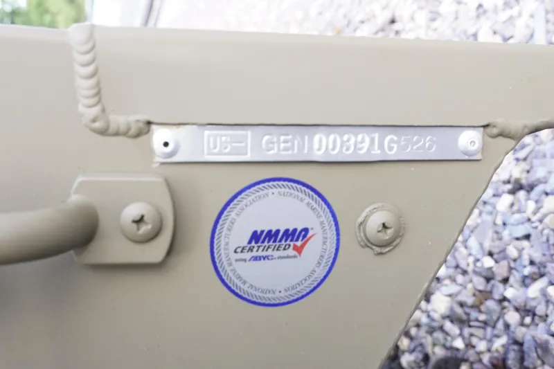 Slide: The Image of Hull identification number on G3 Gator Tough 1236 boat, NMAA certified, 2026 model. - 13