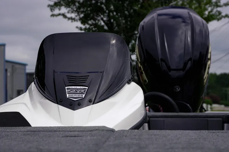 Slide: The Image of 2026 Skeeter ZXR20 SE boat with sleek design and powerful engine. - 17