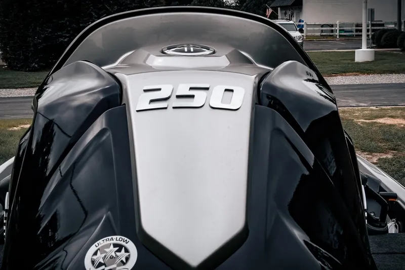 Slide: The Image of Skeeter ZXR20 SE 2026 boat with "250" marking, showcasing sleek design. - 43