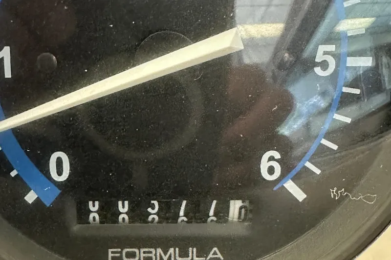 Slide: The Image of Close-up of a 2005 Formula 280 Sun Sport speedometer gauge. - 13