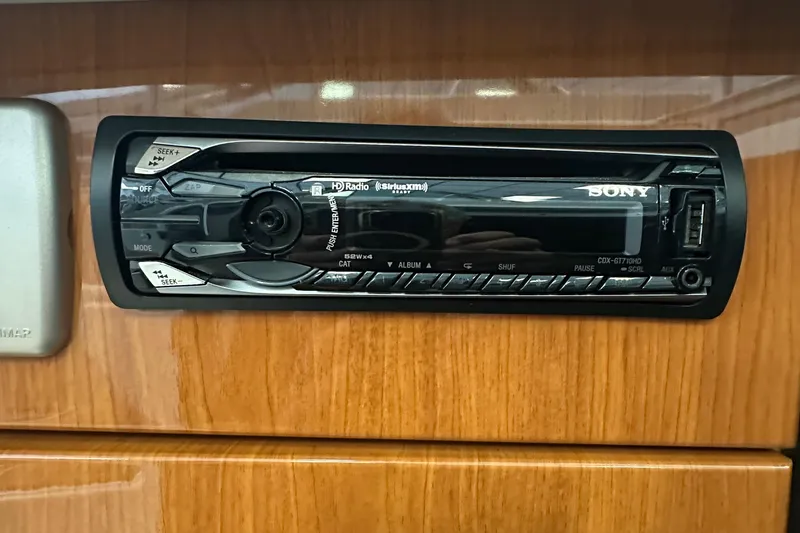 Slide: The Image of Sony stereo system in a 2005 Formula 280 Sun Sport boat interior. - 14