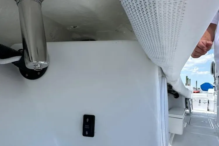 Slide: The Image of 2025 HCB 42 Lujo boat interior, featuring sleek design and modern fittings. - 10