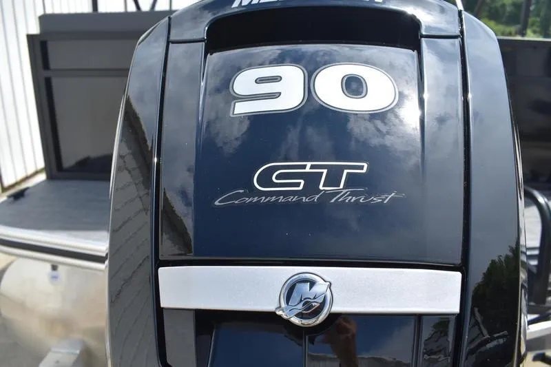 Slide: The Image of 2026 Lowe LS 190 boat seating, featuring sleek gray and white upholstery design. - 14