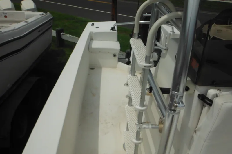 Slide: The Image of 2006 DC 23 DC Brown Custom CC boat interior with ladder and seating. - 33