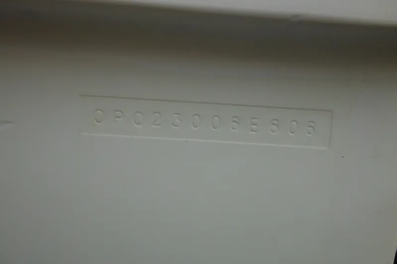 Slide: The Image of Hull identification number on 2006 DC 23 DC Brown Custom CC boat. - 7