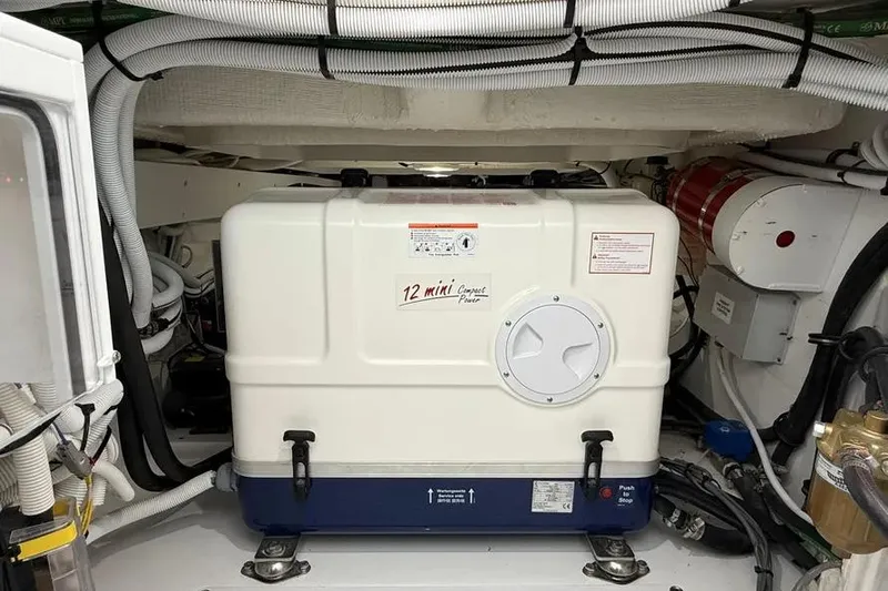 Slide: The Image of Engine room of 2025 HCB 48 Campeon with 12 Mini Compact Power unit. - 77