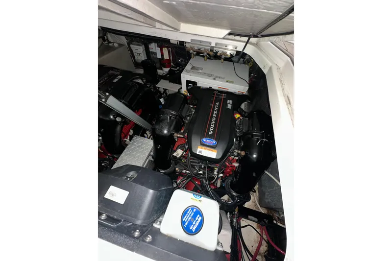 Slide: The Image of Engine compartment of 2014 Regal 35 Sport Coupe with Volvo Penta engine. - 25