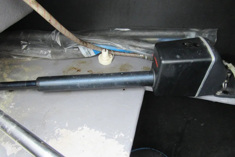 Slide: The Image of Autopilot actuator in a 2001 Catana 471 sailboat. - 70