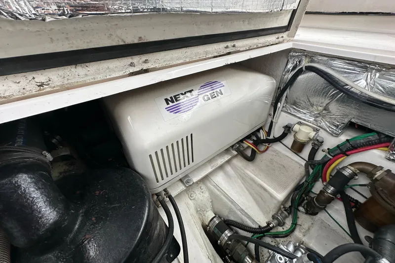 Slide: The Image of Engine compartment of a 2020 Cutwater C-28 with Next Gen generator. - 20
