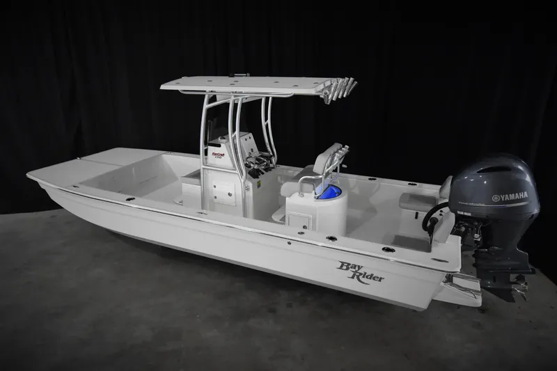 Slide: The Image of 2025 KenCraft 2260 Bay Rider Skiff with Yamaha outboard motor. - 9