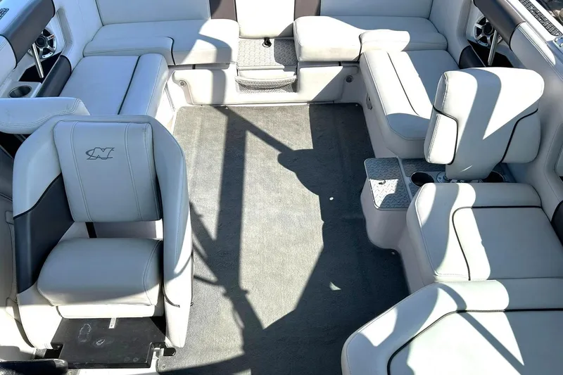 Slide: The Image of 2008 Air Nautique Crossover 236 interior with spacious seating and modern design. - 40