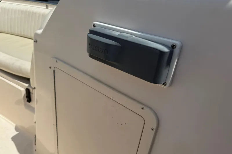 Slide: The Image of 2008 Grady-White Tournament 275 boat with Fusion stereo system installed. - 15