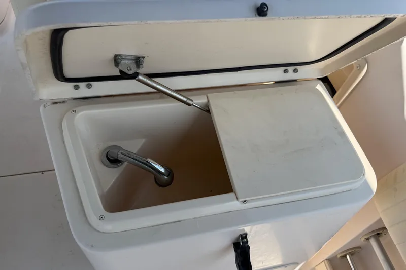 Slide: The Image of Dual battery selector switches on 2008 Grady-White Tournament 275 boat. - 25