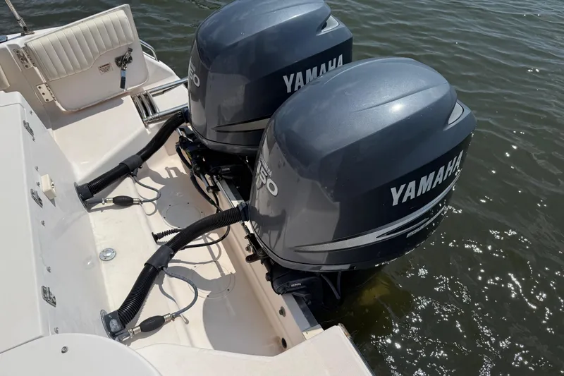 Slide: The Image of Fusion MS-NRX300 stereo system on 2008 Grady-White Tournament 275 boat console. - 27