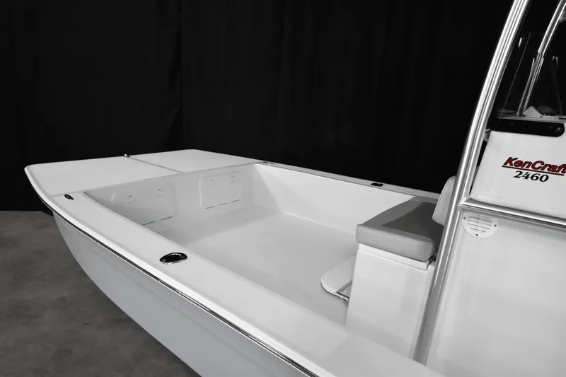 Slide: The Image of 2025 KenCraft 2460 Bay Rider Skiff, spacious deck, sleek design. - 5