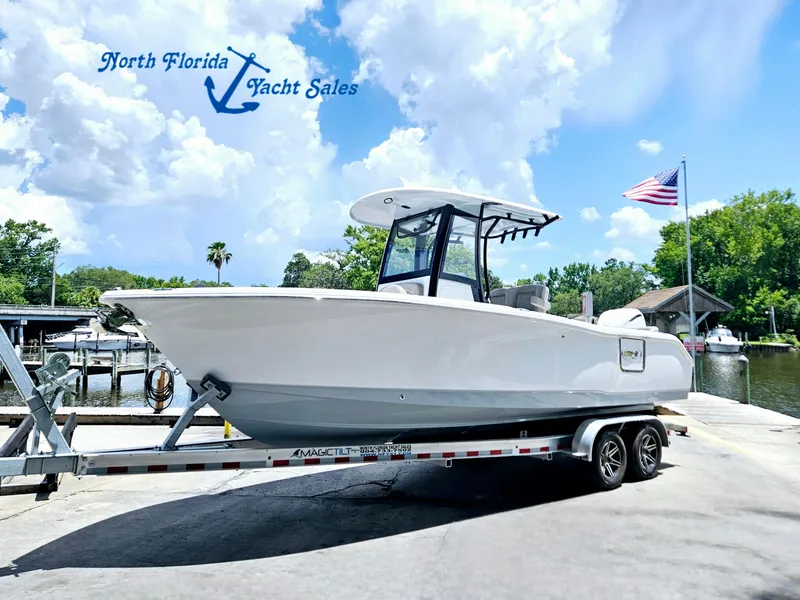 The Image of 2025 Sea Hunt Ultra 255 SE boat on trailer at North Florida Yacht Sales. - 43