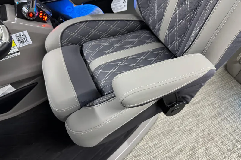 Slide: The Image of Luxurious seating in 2023 Barletta LUSSO 25U with elegant stitching and armrest. - 25