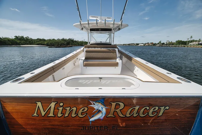 Slide: The Image of 2022 Valhalla Boatworks V-41 "Mine Racer" on water, Jupiter, FL. - 69