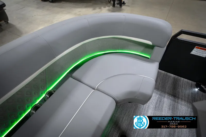 Slide: The Image of Digital dashboard display of 2026 Bennington 24 MFB boat, showing RPM and fuel levels. - 42