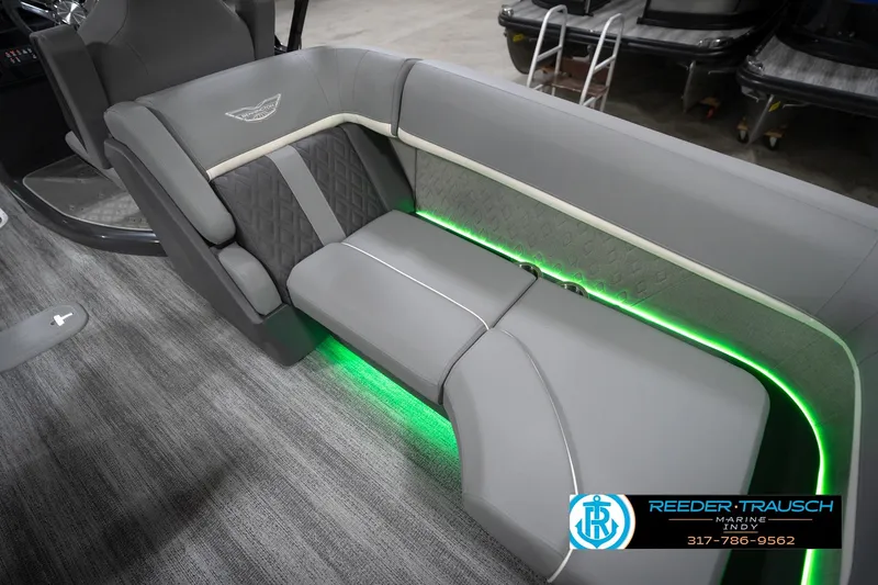 Slide: The Image of Control panel of 2026 Bennington 24 MFB boat with lighting options and settings. - 43