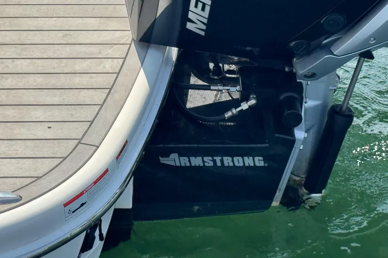 Slide: The Image of 2022 Formula 310 Bowrider OB with Armstrong bracket and Mercury outboard motor. - 20