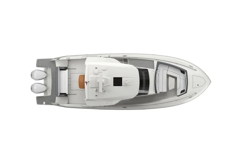 Slide: The Image of Manufacturer Provided Image: Top view of 2022 Tiara Yachts 34 LS model boat with twin engines. - 25