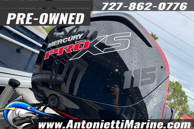 Slide: The Image of Pre-owned 2022 Sun Tracker 22 Sport Fish DLX with Mercury Pro XS 115 engine. - 29
