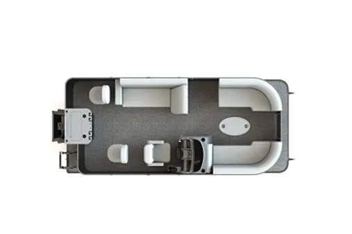 Slide: The Image of Manufacturer Provided Image: Top view of 2022 Sylvan Mirage Fish 820 Party Fish pontoon boat layout. - 9