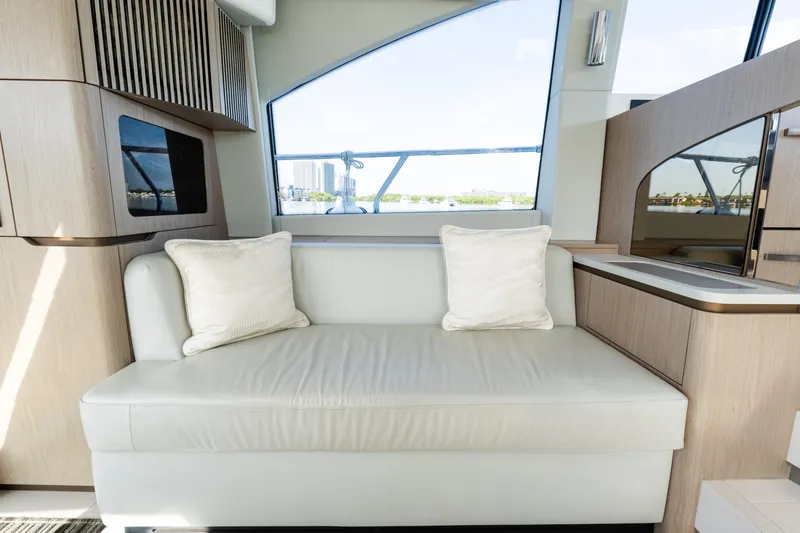 Slide: The Image of Luxurious interior of 2023 Azimut Fly 50 yacht with elegant seating and modern design. - 66